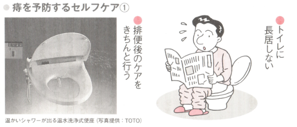 痔を予防するセルフケア①